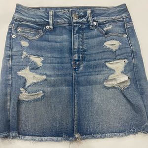 American eagle jean skirt